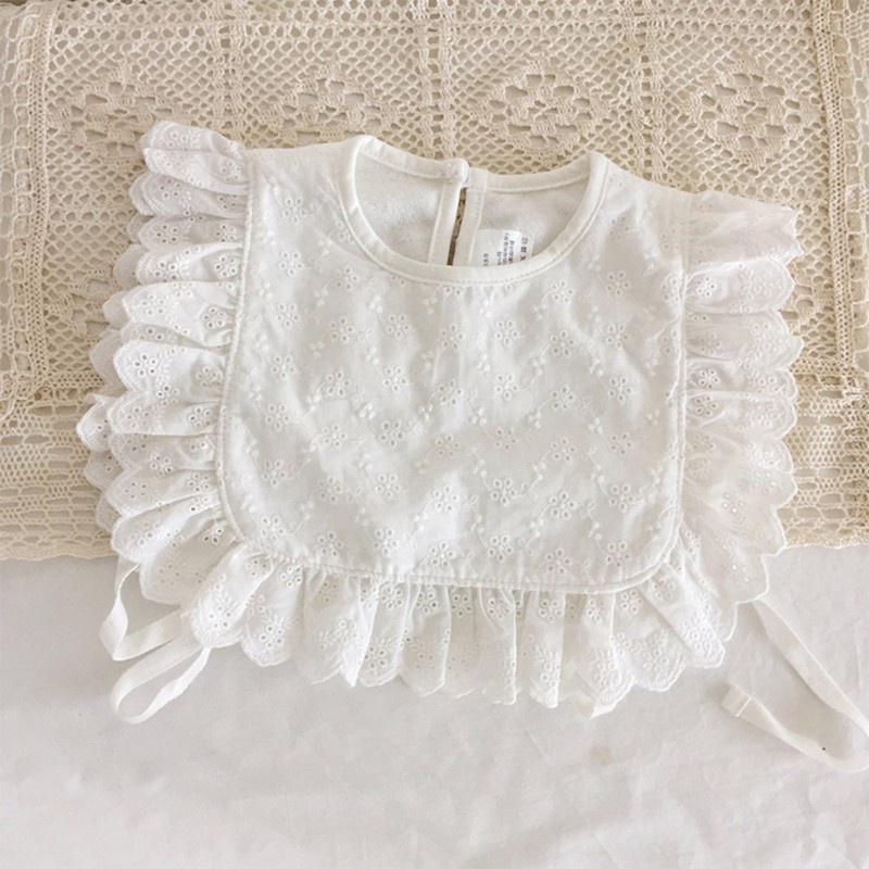 Yếm ăn quàng cổ chất liệu cotton mềm mại cho bé sơ sinh