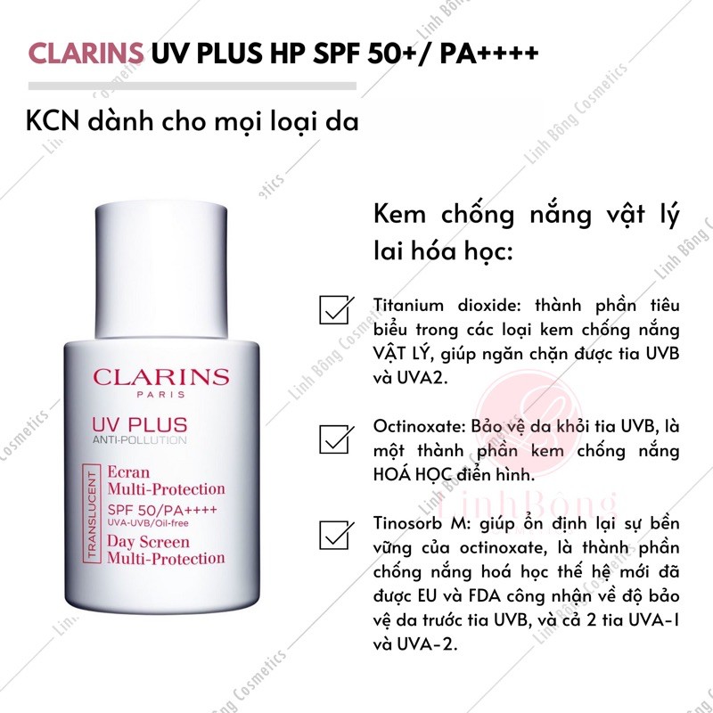 KEM CHỐNG NẮNG PHÁP CLARINS 30ML (hàng mua tại Pháp)