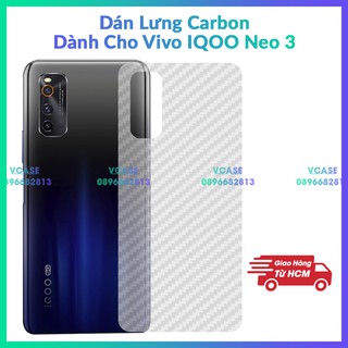 Miếng dán lưng cacbon  Vivo IQOO Neo 3 5G