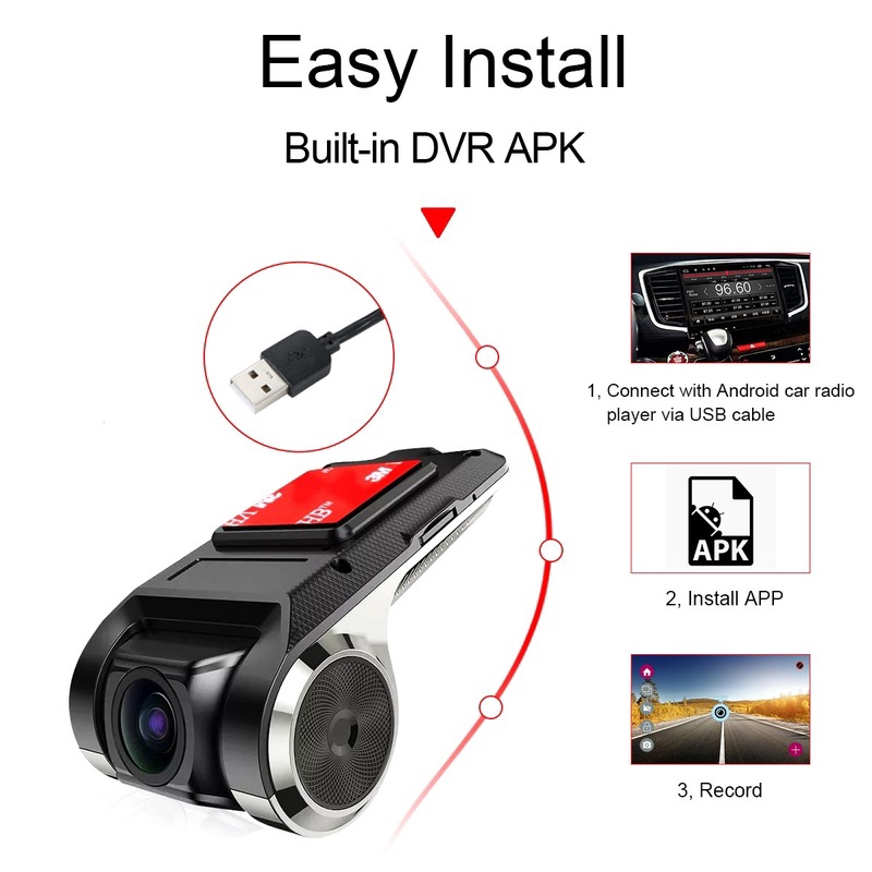 Camera hành trình mini tầm nhìn ban đêm HD hệ điều hành Android cho xe hơi | BigBuy360 - bigbuy360.vn