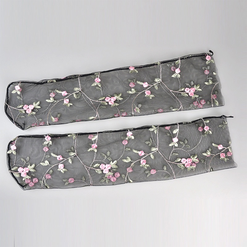 1 Đôi Tất Chân Ren Thêu Hoa Xinh Xắn Cho Nữ