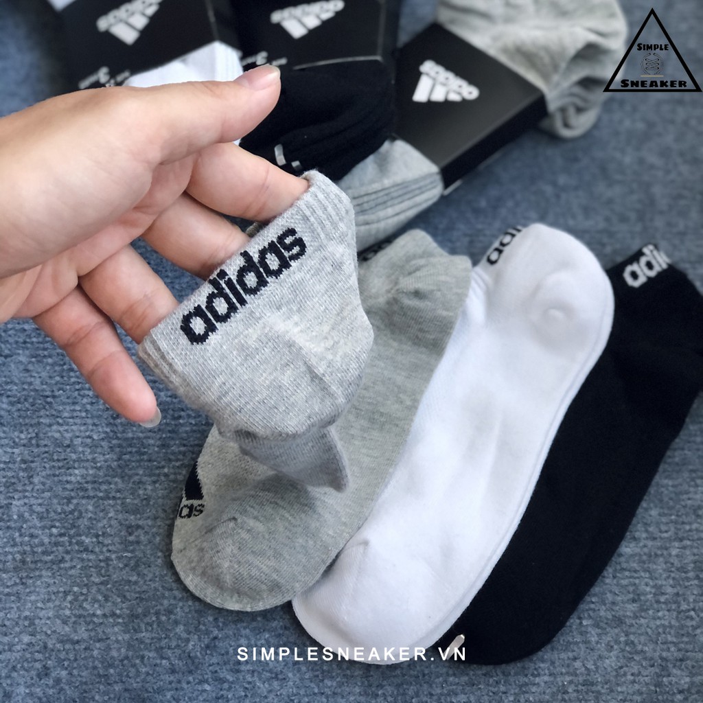 Vớ Adidas FREESHIPTất Nam Adidas Cổ Thấp - Vớ Thể Thao Nam Cao Cấp Thoáng Khí Chống Hôi Chân