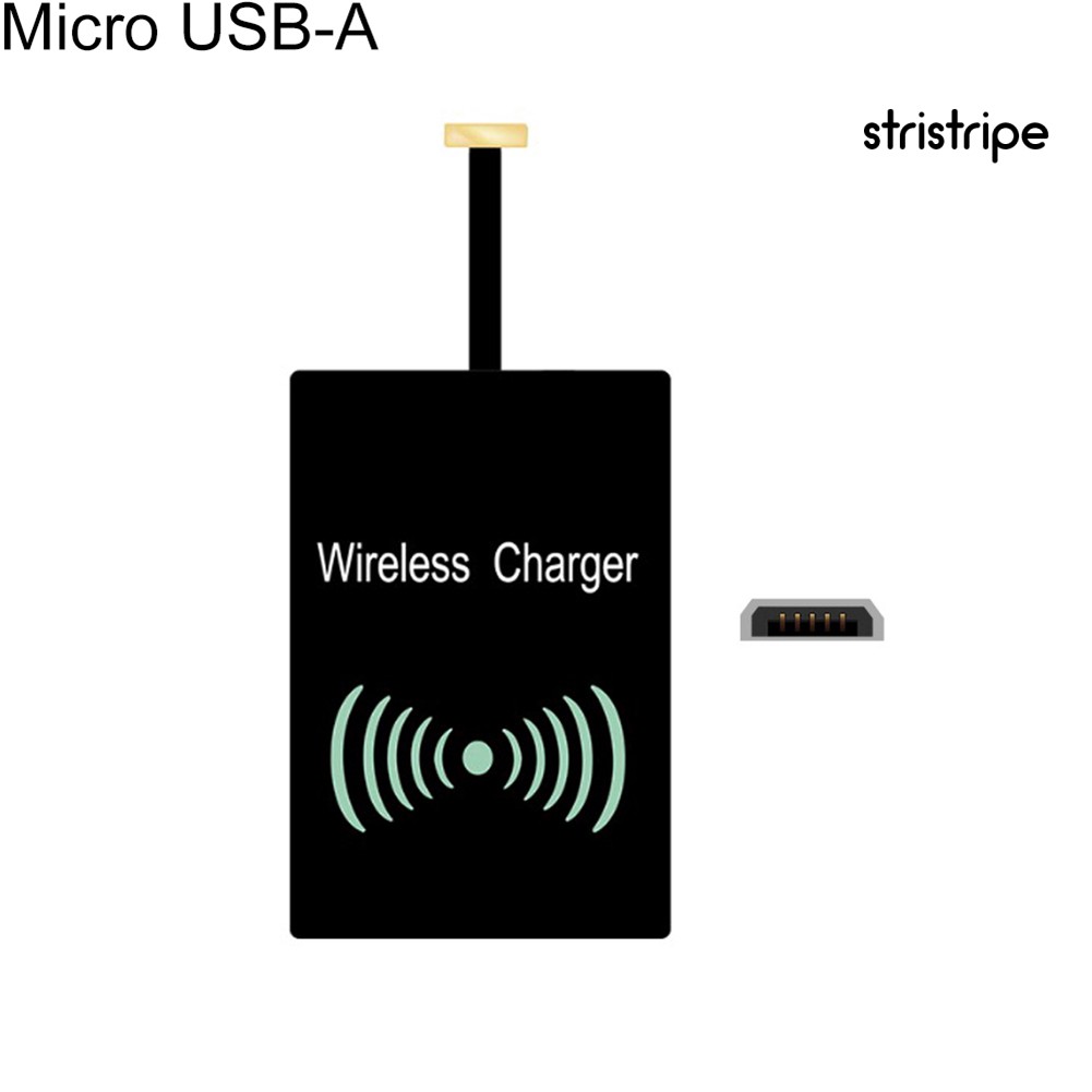 IPHONE Miếng Dán Sạc Không Dây Chuẩn Type-C Qi Cho Iphone Android