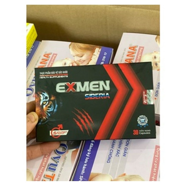 Sinh Lý Nam Exmen Siberia Hộp 3 Vỉ 10 Viên Bổ Thận Tráng Dương Tăng Cường