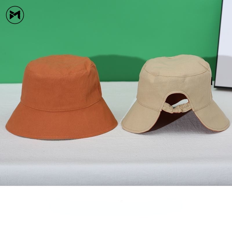 Nón Tai Bèo Hai Mặt Màu Trơn Chống Nắng Bảo Vệ Khỏi Tia UV