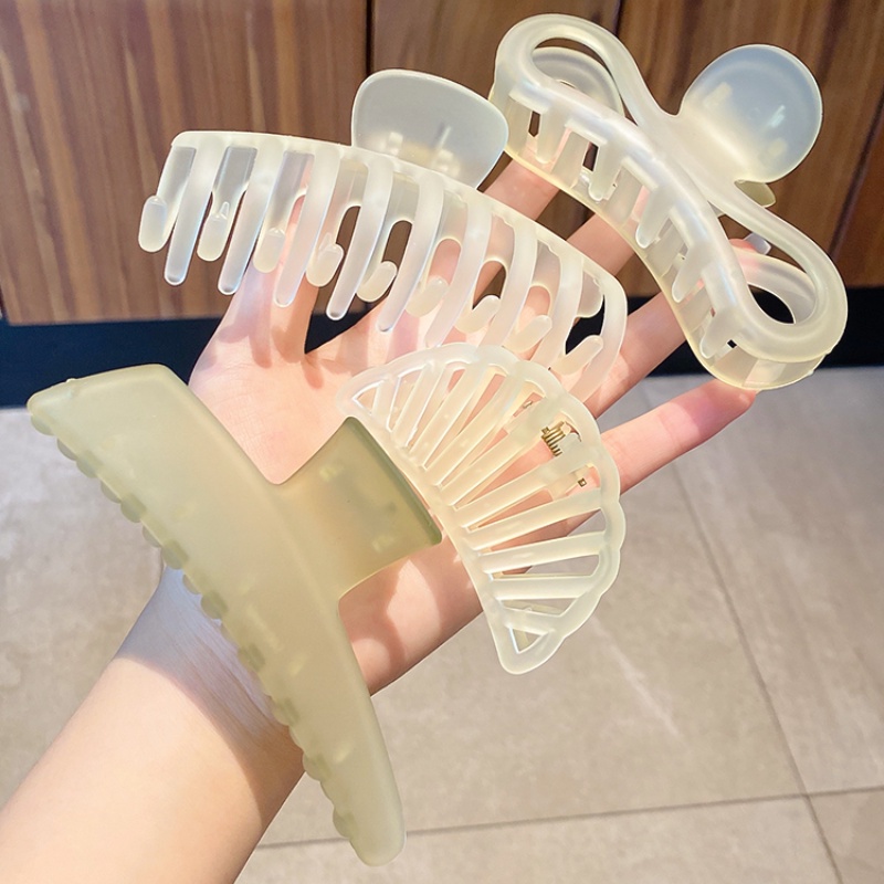 Kẹp tóc cỡ lớn màu xanh lá cây phong cách Hàn Quốc thời trang