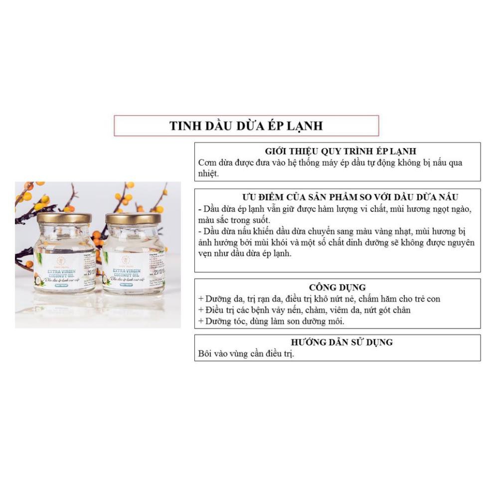 Dầu dừa ép lạnh Thiên Trang - handmade