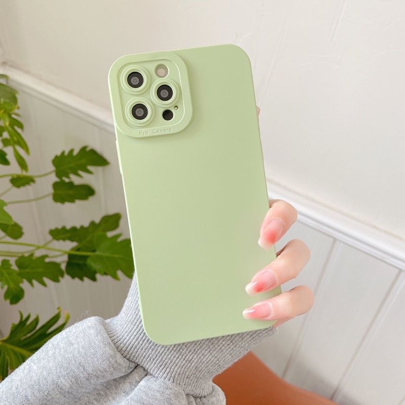(SIÊU RẺ) Ốp lưng iphone trơn lì procam hồng mint nâu 7plus/8/8plus/x/xr/xs/11/12/13/pro/max/plus/promax