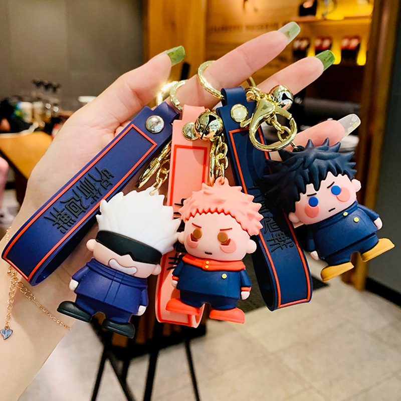 Móc khóa bằng PVC hình nhân vật anime jujutsu kaisen độc đáo