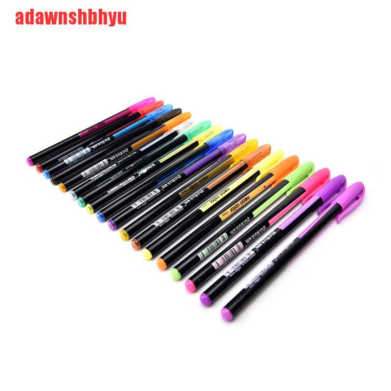 Set 48 bút mực gel hình quang đầy màu sắc cho văn phòng phẩm
