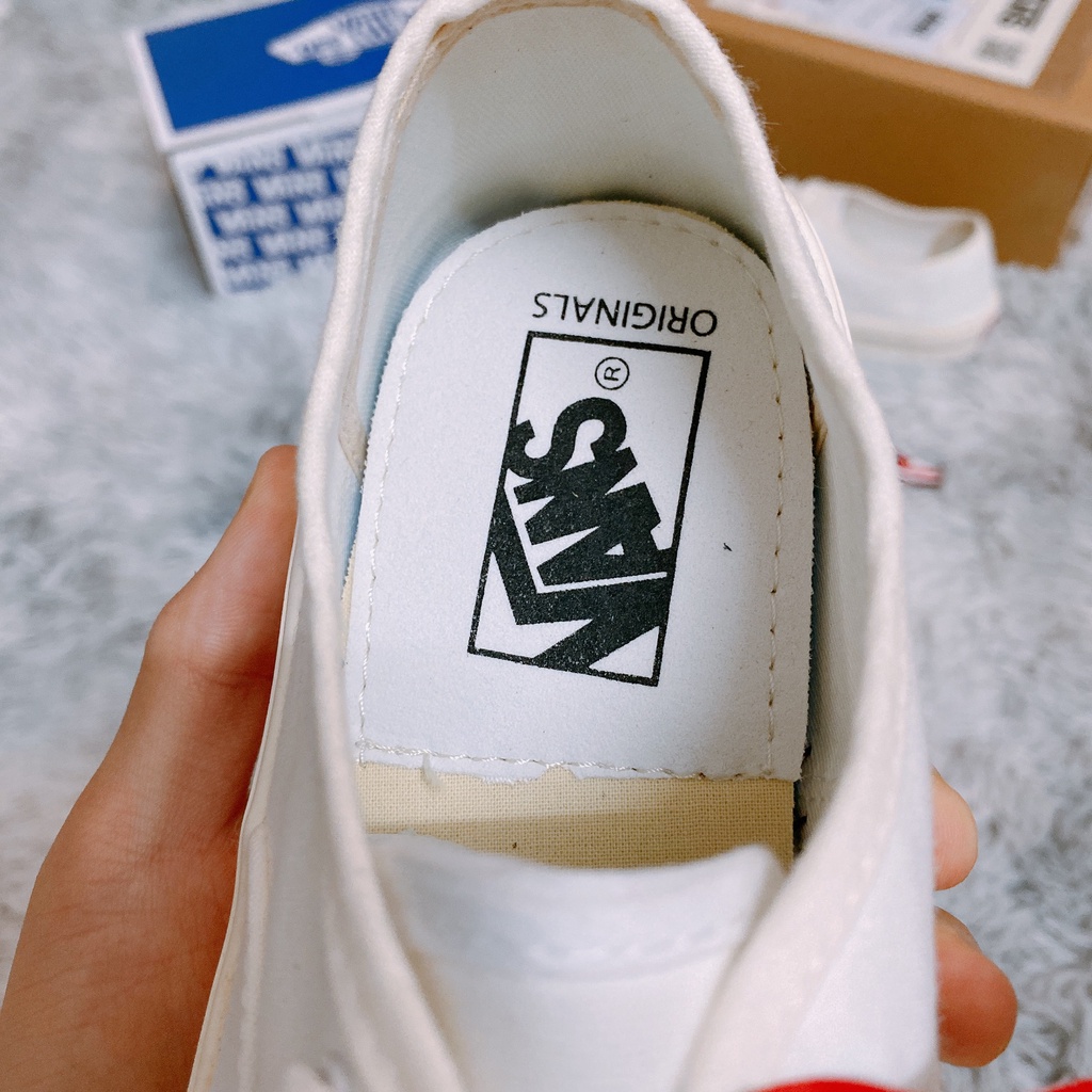 Giày vans trắng hàng 1:1 chất lượng