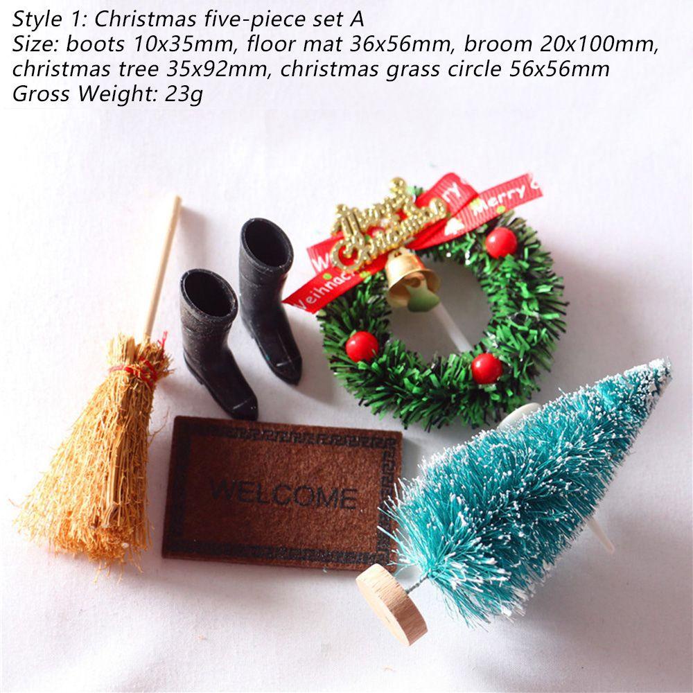 Bộ 5 Mô Hình Thảm Lót Sàn Nhà Trang Trí Cây Thông Giáng Sinh