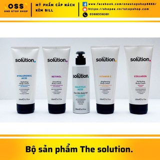 Bộ sản phẩm dưỡng thể Body Lotion The solution 200ml Bill Anh