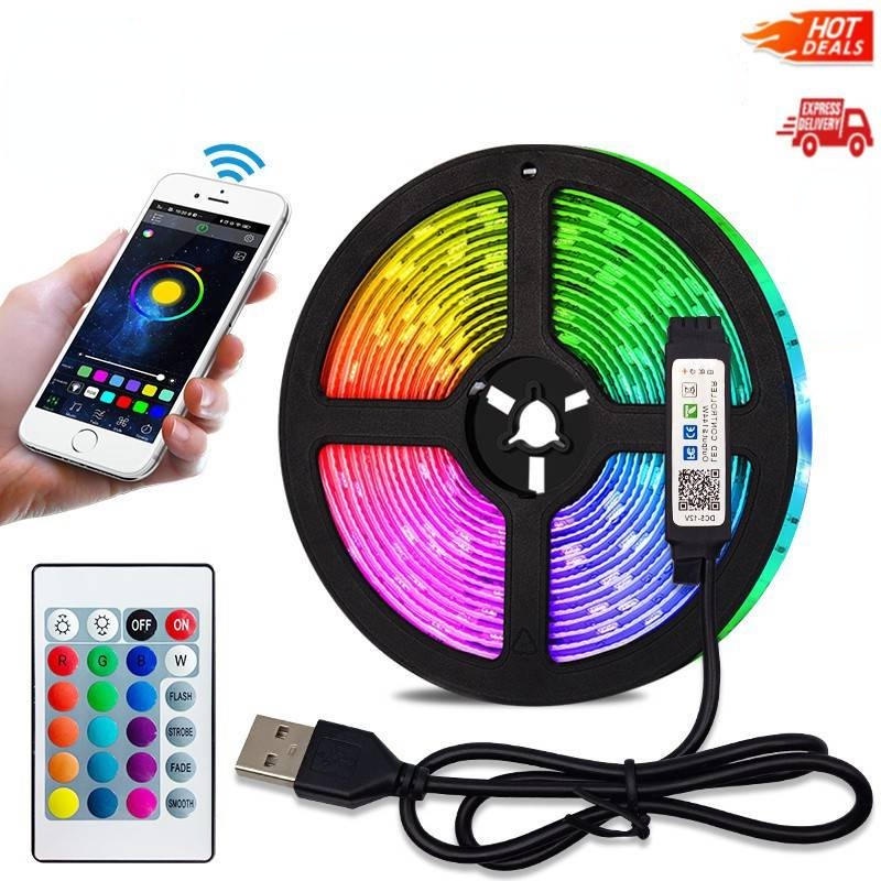 Dây Đèn Led 5050 2835 USB 5V Thay Đổi Màu Sắc Dành Cho TV/Nhà Bếp