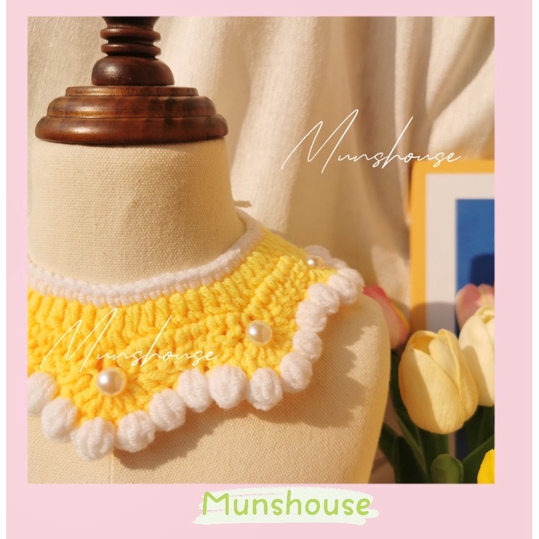 Yếm xinh đính ngọc trai các màu cho thú cưng