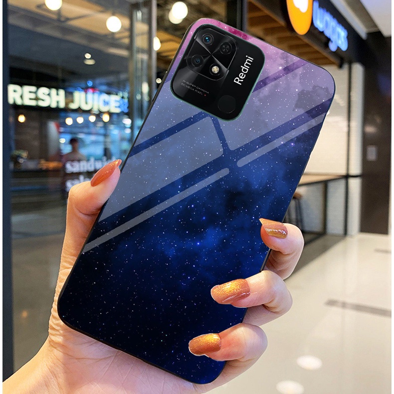 Ốp Lưng XIAOMI REDMI 10C Ốp kính bóng cao cấp Phi Hành Gia
