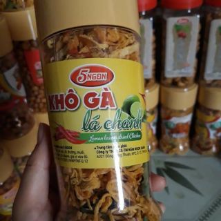 Khô gà lá chanh 5ngon hũ 200gr