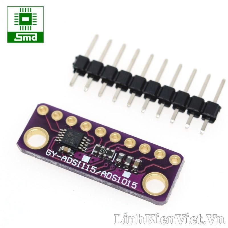 Mô đun khuếch đại ADC 4 kênh 16 BIT I2C ADS1115