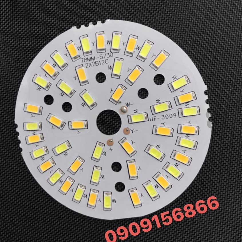 Led vỉ tròn 12w - 3 màu - qua chấn lưu