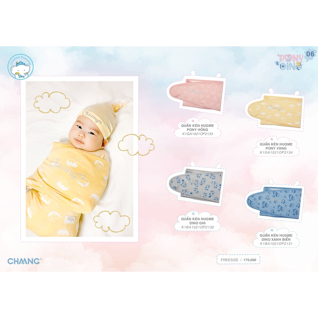 Chaang quấn kén hugme sơ sinh Pony&amp;Dino