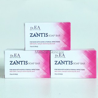 Zantis Soap Bar 80g xà phòng tắm mụn lưng, dày sừng nang lông