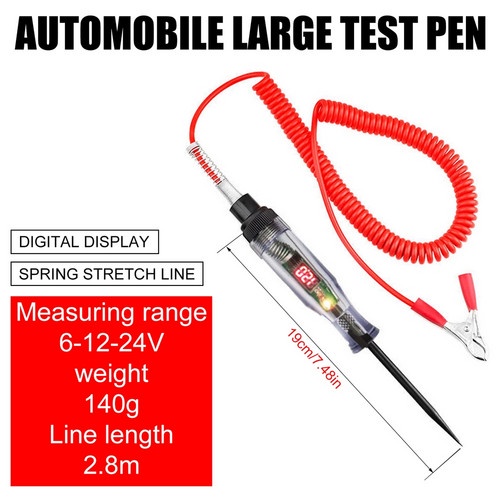 AIDEEPEN Bút Thử Điện 6V 12V 24V DC Dành Cho Ô Tô
