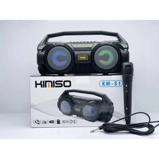 Loa bluetooth hát karaoke xách tay kimiso km-s1 tặng kèm mic