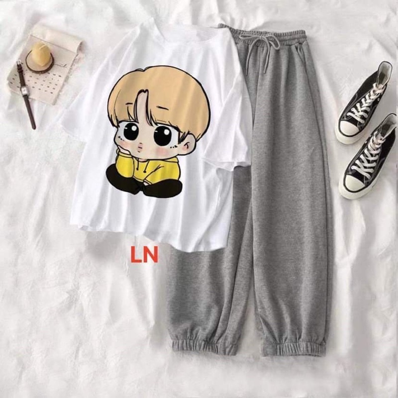 Sét áo 3D em bé và cầu vồng +quần bom LN11