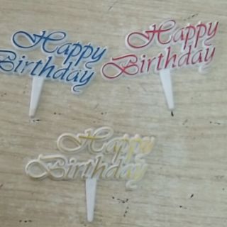 Chữ hpbd cắm bánh