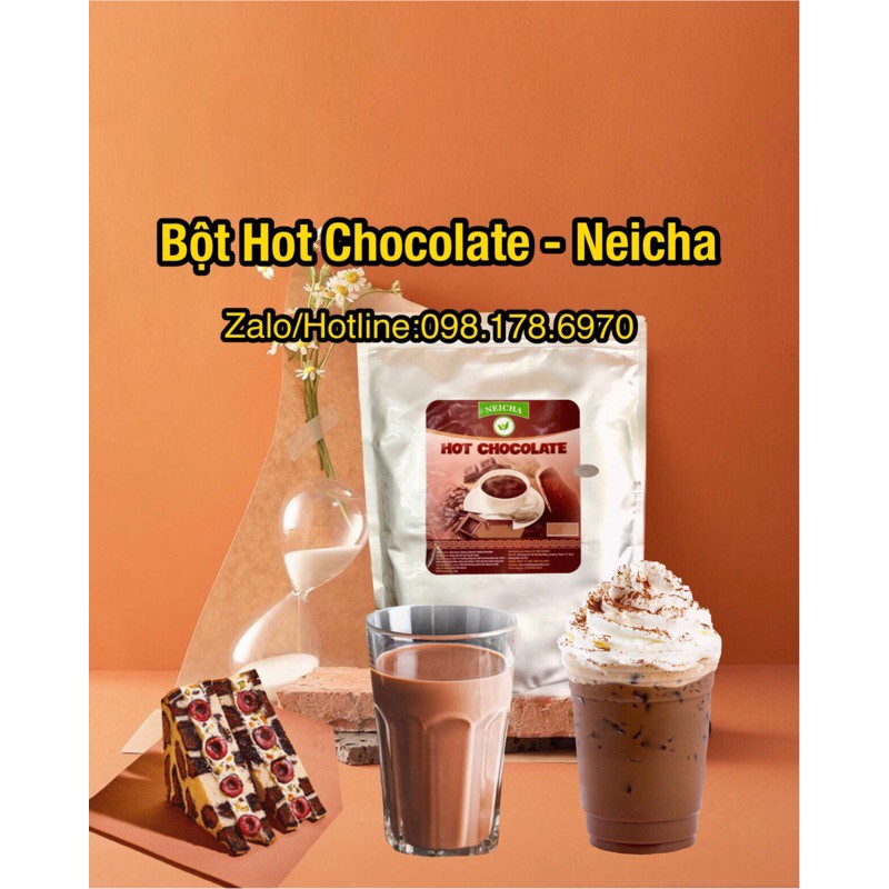 (1kg)Bột Hot Chocolate.NGUYÊN LIỆU PHA CHẾ ĐỒ UỐNG, ĐÁ XAY, SMOOTHIES thơm ngon,béo ngậy.