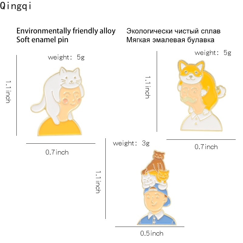 Trâm cài áo Miss Zoe hình động vật hoạt hình dễ thương