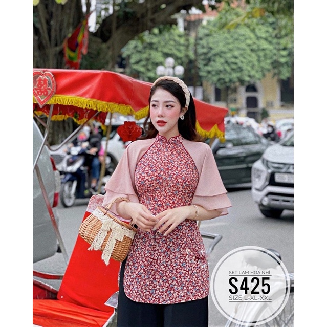 BIGSIZE Set lam hoa nhí S425
