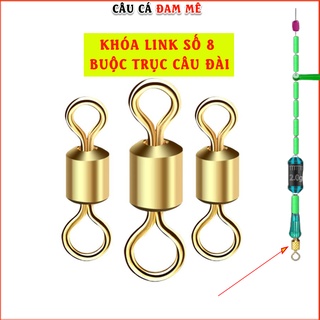 Khóa link số 8 ma ní buộc trục câu đài, khóa link câu đài câu đơn chống xoắn