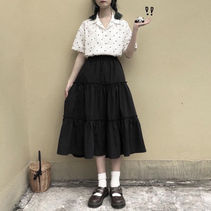 [ QUÀ TĂNg LÀ SƯA TĂM  ] CHÂN VÁY DÁNG DÀI VOAN 3 TẦNG ULZZANG SIÊU HOT HIT, TJTCOI4 chân váy dáng dài