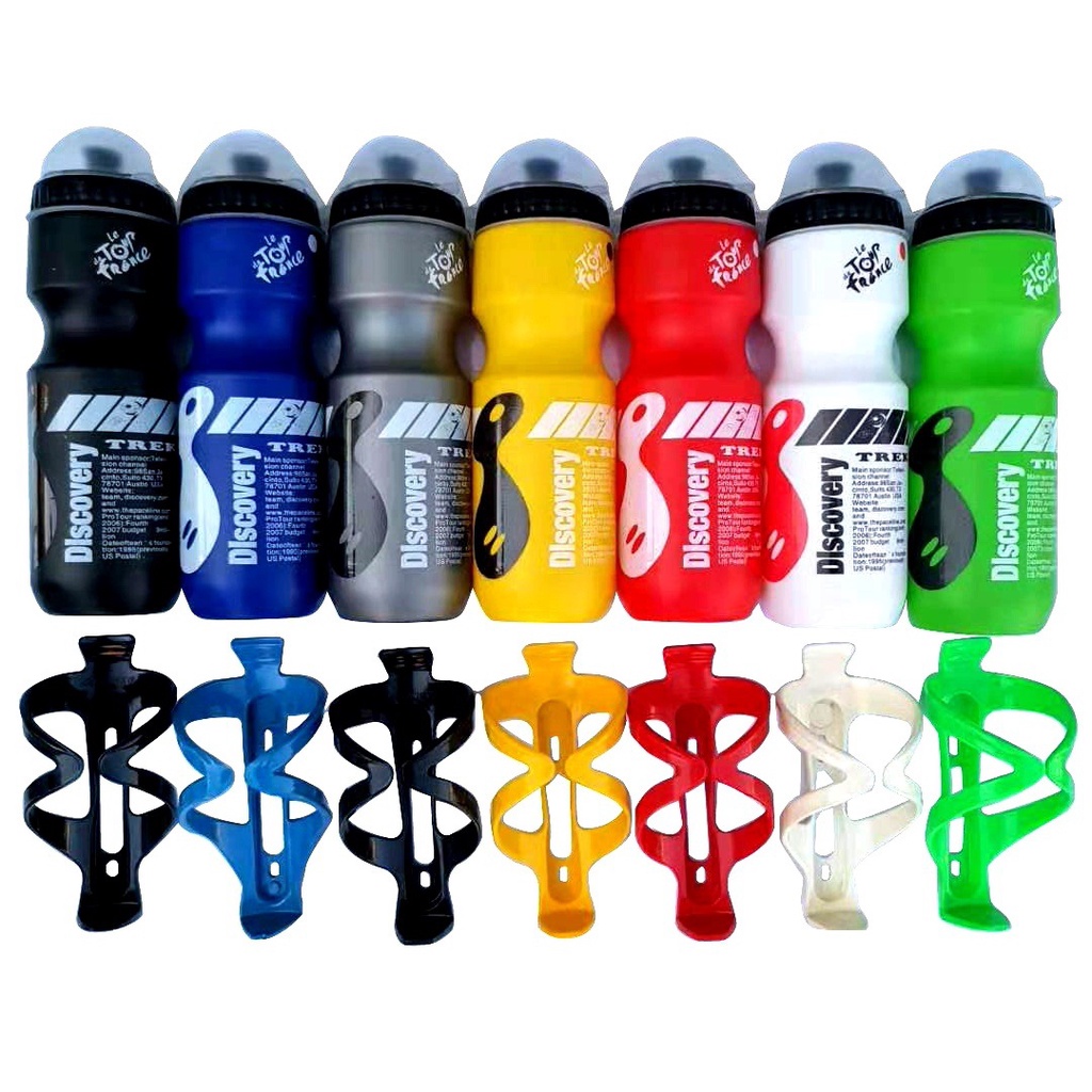 Bình Nước 750ML Có Giá Đỡ Cho Xe Đạp Leo Núi 8 Màu Tùy Chọn