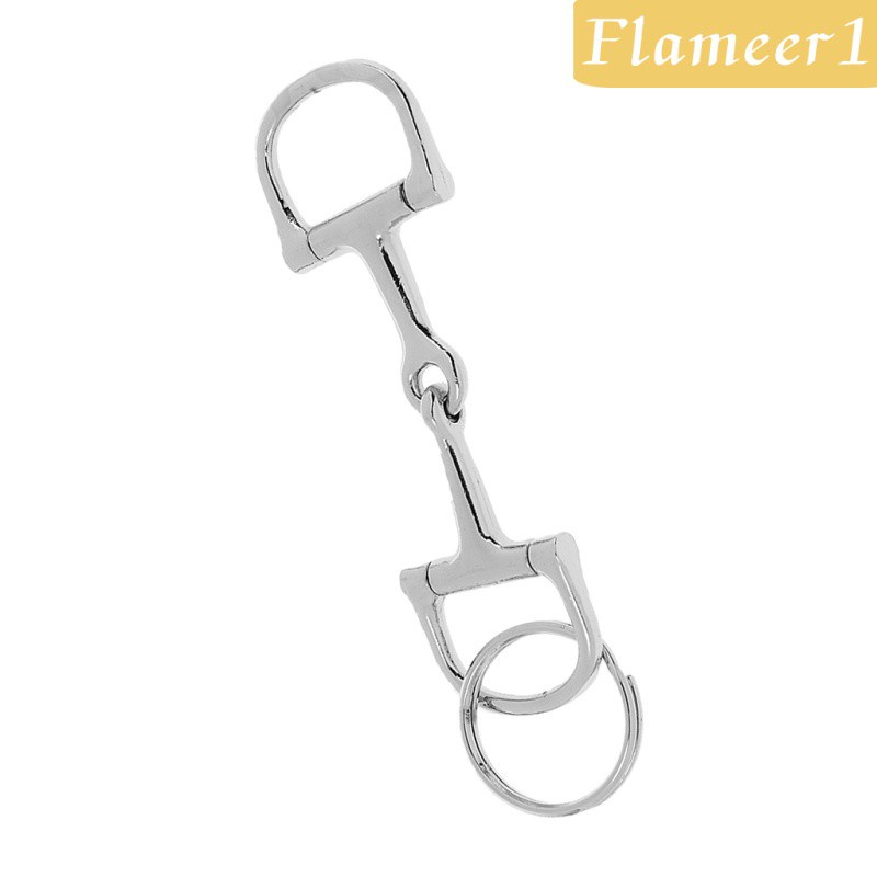 [Flameameer1] Móc Khóa Hợp Kim Bạc Mặt Hình Móng Ngựa Thời Trang Quà Tặng Nam A