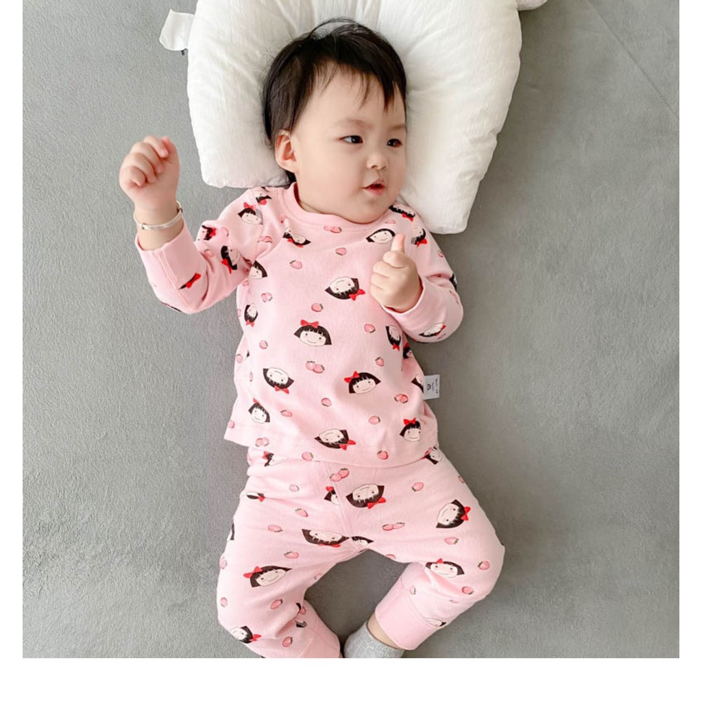 [DT03] Bộ Dài Tay Thun Lạnh Thu Đông Họa Tiết Đa Dạng Cho Bé Kiểu Dáng Đáng Yêu Size Từ 8-18Kg XÔ MUSLIN VNXK Nhật-Hàn