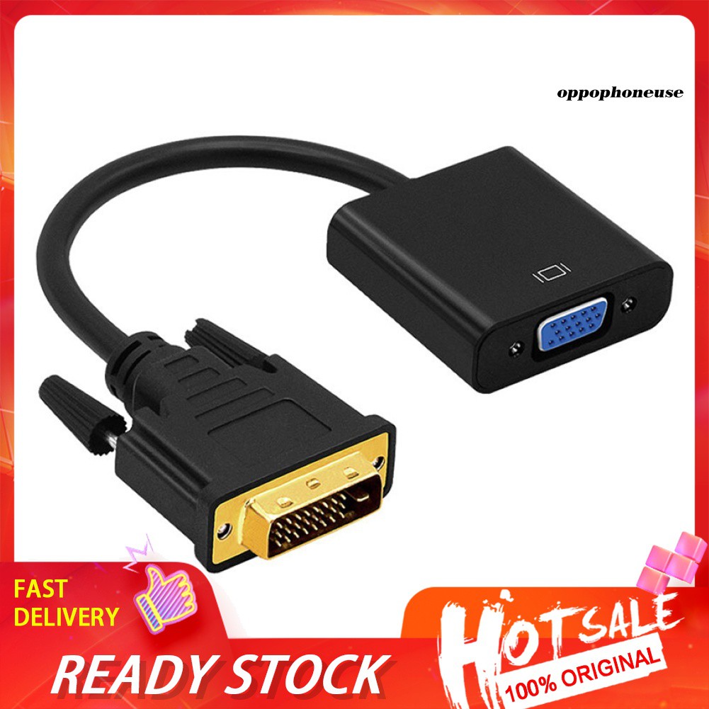 Cáp Chuyển Đổi Hdmi 1080p Dvi-D Sang Vga 24 + 1 25pin Cho Máy Tính / Hdtv