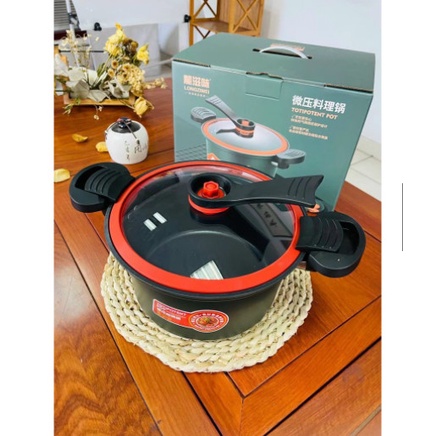 Nồi áp suất đa năng mini totipotent pot 3.5L dùng cho mọi loại bếp từ, bếp gas, bếp hồng ngoại