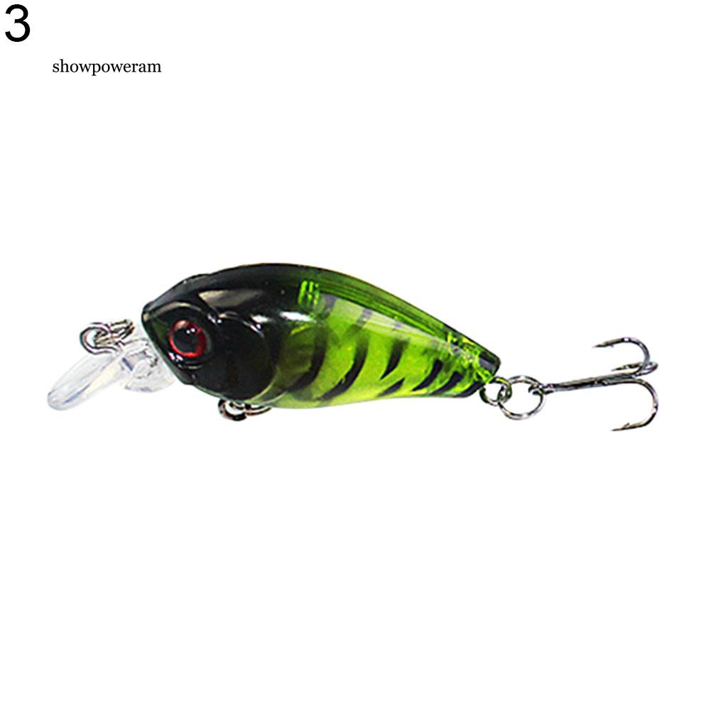 Mồi giả nhử cá bằng nhựa chất lượng cao gắn kèm móc câu ba chấu