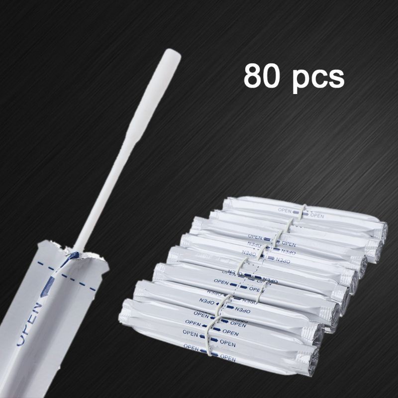 lucky* 80Pcs/Box Wet Alcohol Cotton Swabs Double Head Cleaning Stick For IQOS 2.4 PLUS For IQOS 3.0 LIL/LTN/HEETS/GLO Heater