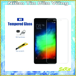 Kính cường lực trong suốt 2.5d, điện thoại xiaomi redmi mi 5, 5x, 5a, not 5, not 5pro, not 5plus - tặng giấy lau