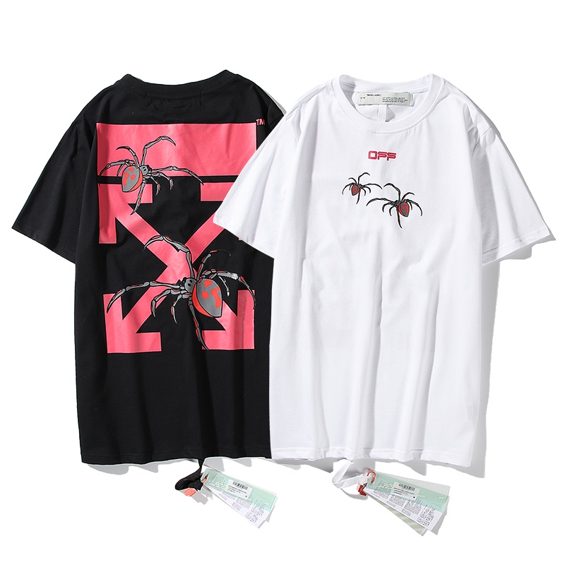 Off white Nhện Khâu Áo Phông Mũi Tên Đỏ