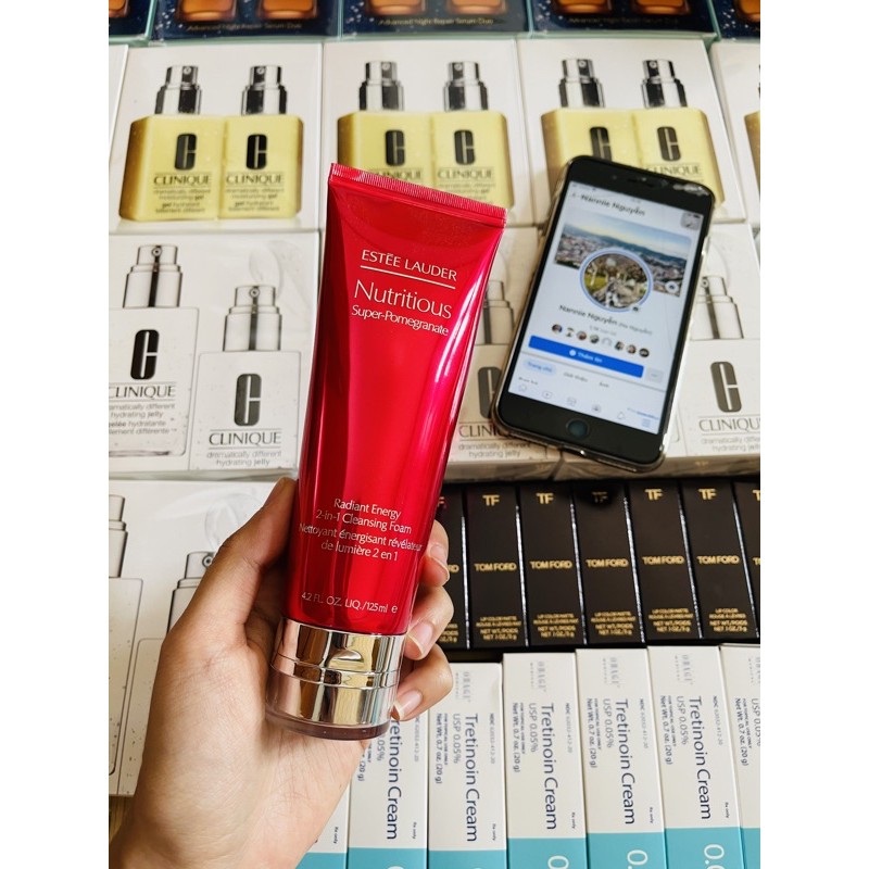 SỮA RỬA MẶT ESTEE LỰU ĐỎ 125ml FULLSIZE