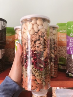 Hộp mix 3 nhân tách sẵn( óc chó đỏ, Hạnh nhân macca)