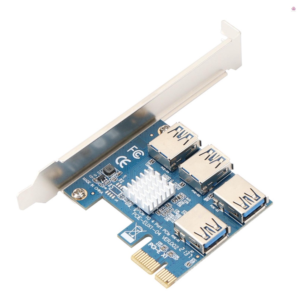Thẻ Mở Rộng Chuyển Đổi USB 3.0 Sang 4 PCIE 1 Sang 4