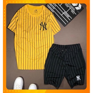 Set yankee sọc dọc siêu chuẩn thun cotton