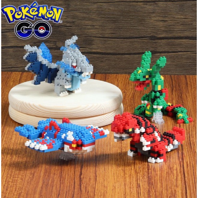 Pokemon, Bộ Đồ Chơi Lắp Ráp Mô Hình Pokemon Huyền Thoại + tặng 1 hình xăm dễ thương bất kỳ