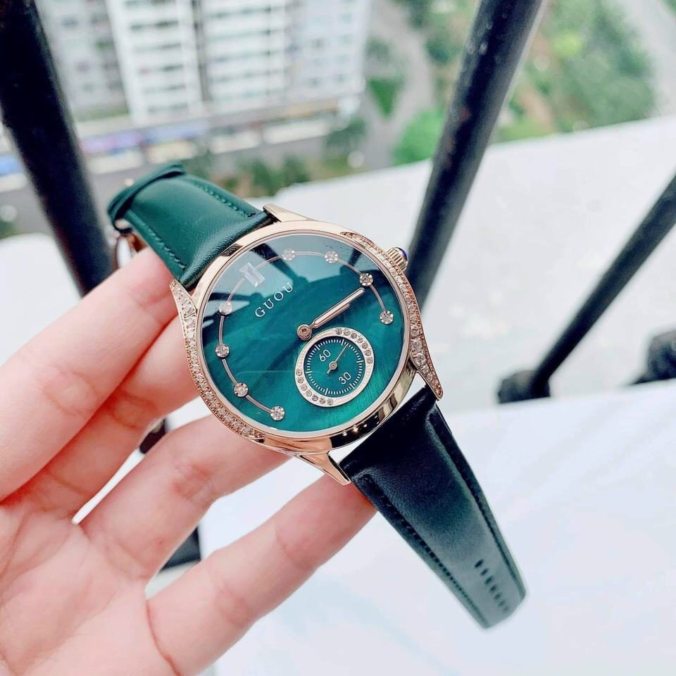 Đồng hồ Guou nữ cao cấp - mặt shapphire chống xước