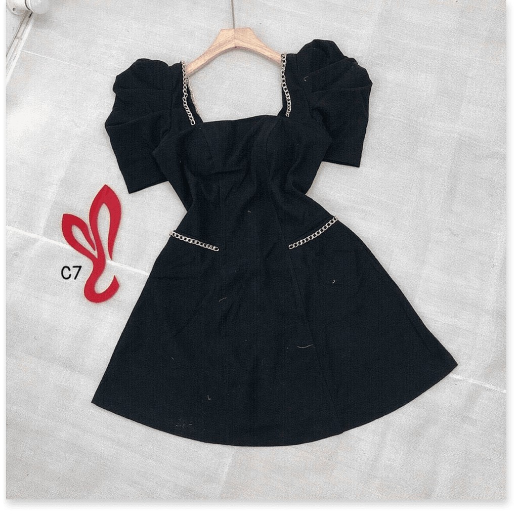 Đầm trượt phối viền xích nữ dự tiệc siêu sang trọng cho quý chị em KHANH AN FASHION